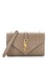 Saint Laurent 100% Leather Tan Saint Laurent Classic Monogram Envelope Satchel Mixed Matelasse Leather Medium  One size - photo 1