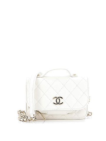 Chanel Chanel Business Affinity Flap Clutch with Chain Quilted Caviar  (view 1)
