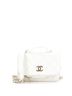 Chanel 100% Leather White Chanel Business Affinity Flap Clutch with Chain Quilted Caviar  One size - photo 1