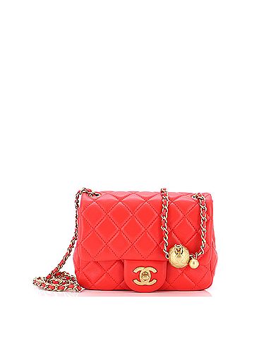 Chanel Chanel Pearl Crush Square Flap Bag Quilted Lambskin Mini  (view 1)