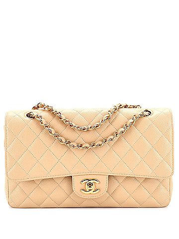 Chanel Chanel Classic Double Flap Bag Quilted Caviar Medium  (view 1)