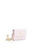 Chanel 100% Leather Pink Chanel Miss Coco Strap Flap Clutch with Chain Quilted Caviar Mini  One size - photo 4