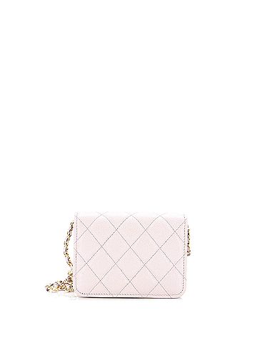 Chanel Chanel Miss Coco Strap Flap Clutch with Chain Quilted Caviar Mini  (view 2)