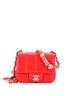 Chanel Red Chanel Monacoco Logo Blocks Square Flap Bag Quilted Lambskin with Resin Mini  One size - photo 1