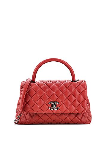 Chanel Chanel Coco Top Handle Bag Quilted Caviar Small  (view 1)
