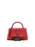 Chanel 100% Leather Red Chanel Coco Top Handle Bag Quilted Caviar Small  One size - photo 3
