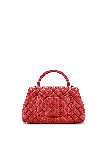 Chanel Chanel Coco Top Handle Bag Quilted Caviar Small  (view 2)