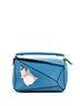 Loewe 100% Leather Blue Loewe Spirited Away Susuwatari Puzzle Bag Printed Leather Small  One size - photo 1