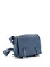 Loewe 100% Leather Blue Loewe Military Messenger Bag Leather XS  One size - photo 3