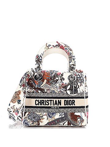 Christian Dior Christian Dior Lady D-Lite Bag Embroidered Canvas Medium  (view 1)