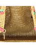 Gucci Tan Gucci GG Marmont Chain Tote Raffia Large  One size - photo 5
