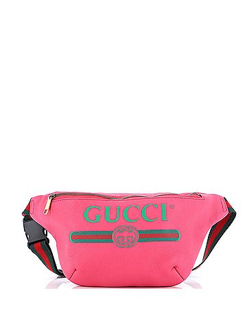 Gucci Gucci Logo Belt Bag Printed Leather Medium  (view 1)