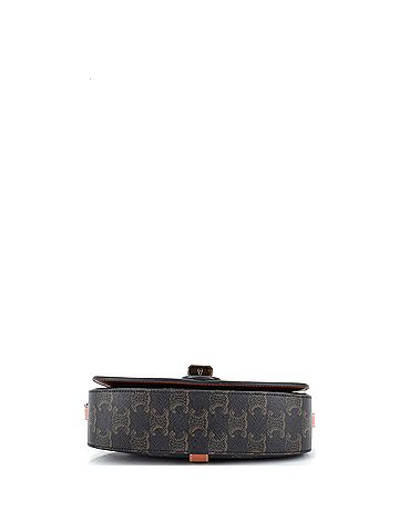 Céline Celine Tabou Clutch with Strap Triomphe Coated Canvas  (view 2)