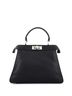 Fendi 100% Leather Black Fendi Selleria Peekaboo ISeeU Bag Leather Medium  One size - photo 4