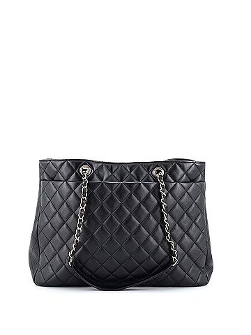 Chanel Chanel Classic CC Shopping Tote Quilted Lambskin Large  (view 2)