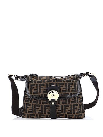 Fendi Fendi Chef Zip Crossbody Bag Zucca Canvas  (view 1)