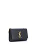 Saint Laurent 100% Leather Black Saint Laurent Classic Monogram Crossbody Bag Grainy Leather Small  One size - photo 3