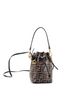 Fendi 100% Leather Brown Fendi Mon Tresor Bucket Bag Zucca Embossed Leather Mini  One size - photo 3