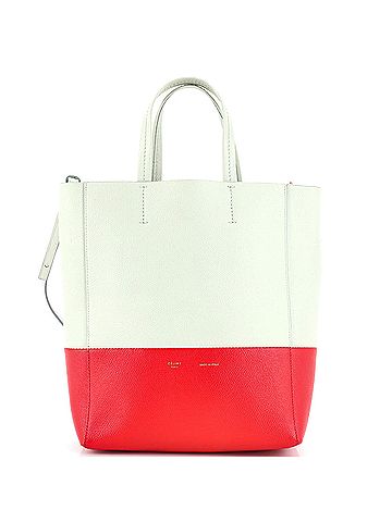Céline Celine Vertical Bi-Cabas Tote Grained Calfskin Small  (view 1)