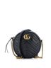 Gucci 100% Leather Black Gucci GG Marmont Round Shoulder Bag Matelasse Leather Mini  One size - photo 1