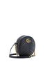 Gucci 100% Leather Black Gucci GG Marmont Round Shoulder Bag Matelasse Leather Mini  One size - photo 3