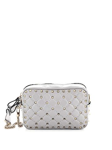 Valentino Garavani Valentino Garavani Rockstud Spike Camera Crossbody Bag Quilted Leather Small  (view 1)