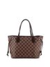 Louis Vuitton 100% Coatead Canvas Brown Louis Vuitton Neverfull Tote Damier PM  One size - photo 4