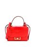 Givenchy 100% Leather Red Givenchy Eden Top Handle Bag Crocodile Embossed Leather Mini  One size - photo 1