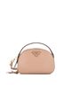 Prada 100% Leather Tan Prada Odette Top Handle Bag Saffiano Leather Small  One size - photo 1