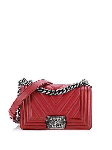 Chanel Chanel Boy Flap Bag Chevron Lambskin Small  (view 1)