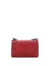 Chanel 100% Leather Red Chanel Boy Flap Bag Chevron Lambskin Small  One size - photo 4