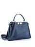 Fendi 100% Leather Blue Fendi Peekaboo Bag Whipstitch Leather Regular  One size - photo 3