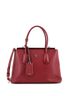 Prada 100% Leather Red Prada Turnlock Cuir Twin Convertible Tote Saffiano Leather Medium  One size - photo 1