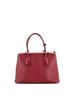 Prada 100% Leather Red Prada Turnlock Cuir Twin Convertible Tote Saffiano Leather Medium  One size - photo 4