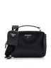Prada 100% Leather Black Prada Brique Crossbody Bag Brushed Leather Small  One size - photo 1