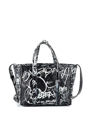 Balenciaga Balenciaga Barbes Graffiti East-West Shopper Tote Leather Small  (view 1)