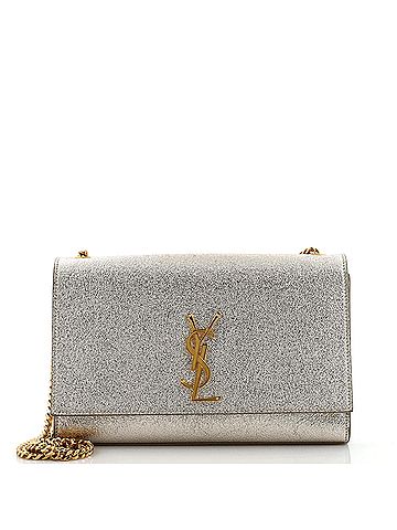 Saint Laurent Saint Laurent Classic Monogram Crossbody Bag Metallic Leather Medium  (view 1)