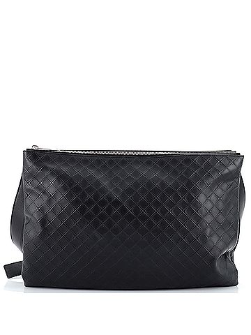 Bottega Veneta Bottega Veneta Triple Zip Messenger Intrecciomirage Leather Maxi  (view 1)