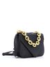 Bottega Veneta 100% Leather Black Bottega Veneta Mount Shoulder Bag Leather Small  One size - photo 3