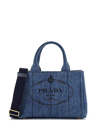 Prada Prada Canapa Convertible Tote Denim Mini  (view 1)