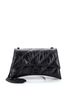 Balenciaga 100% Leather Black Balenciaga Crush Chain Flap Bag Quilted Crushed Calfskin Small  One size - photo 1