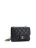 Chanel 100% Leather Black Chanel Chain Woven CC Square Accordion Flap Bag Quilted Lambskin Mini  One size - photo 4