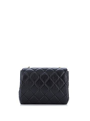 Chanel Chanel Chain Woven CC Square Accordion Flap Bag Quilted Lambskin Mini  (view 2)