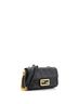 Fendi 100% Leather Black Fendi Midi Baguette Chain Bag Zucca Embossed Leather Medium  One size - photo 3