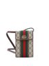 Gucci 100% Coatead Canvas Brown Gucci Ophidia Vertical Flap Crossbody Bag GG Coated Canvas Mini  One size - photo 1