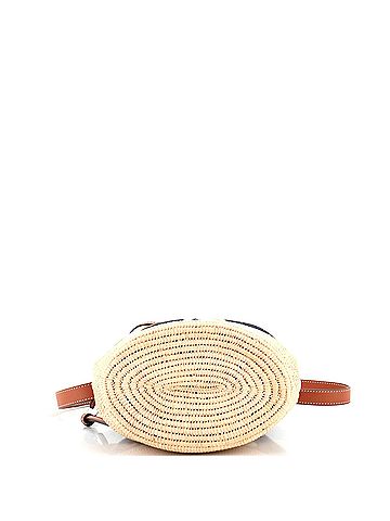 Loewe Loewe Paula's Ibiza Balloon Bucket Bag Printed Canvas with Raffia Small  (view 2)