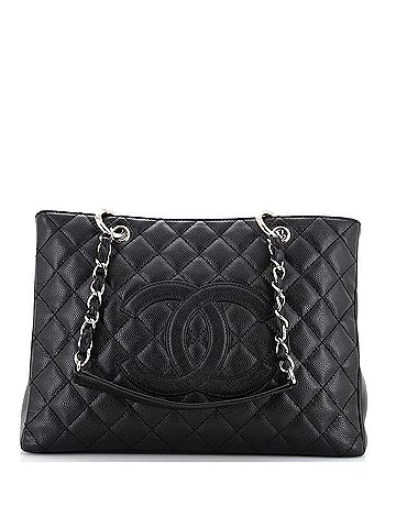Chanel Chanel Grand Shopping Tote Quilted Caviar  (view 1)