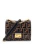 Fendi 100% Leather Brown Fendi Kan U Shoulder Bag Zucca Embossed Leather Small  One size - photo 1