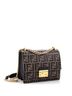 Fendi 100% Leather Brown Fendi Kan U Shoulder Bag Zucca Embossed Leather Small  One size - photo 3