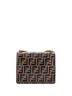 Fendi 100% Leather Brown Fendi Kan U Shoulder Bag Zucca Embossed Leather Small  One size - photo 4